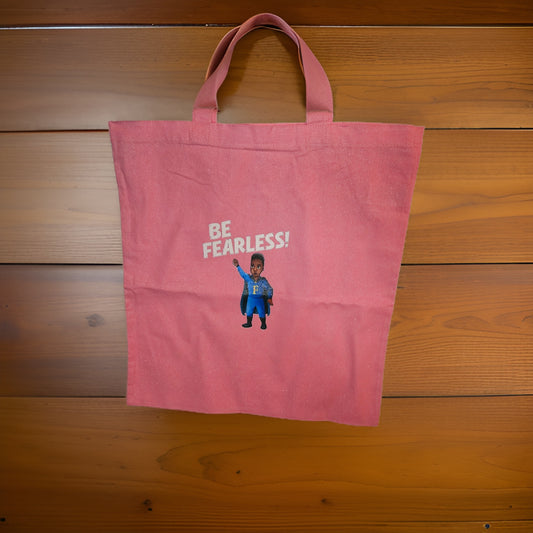 Be Fearless Glitter Canvas Bag